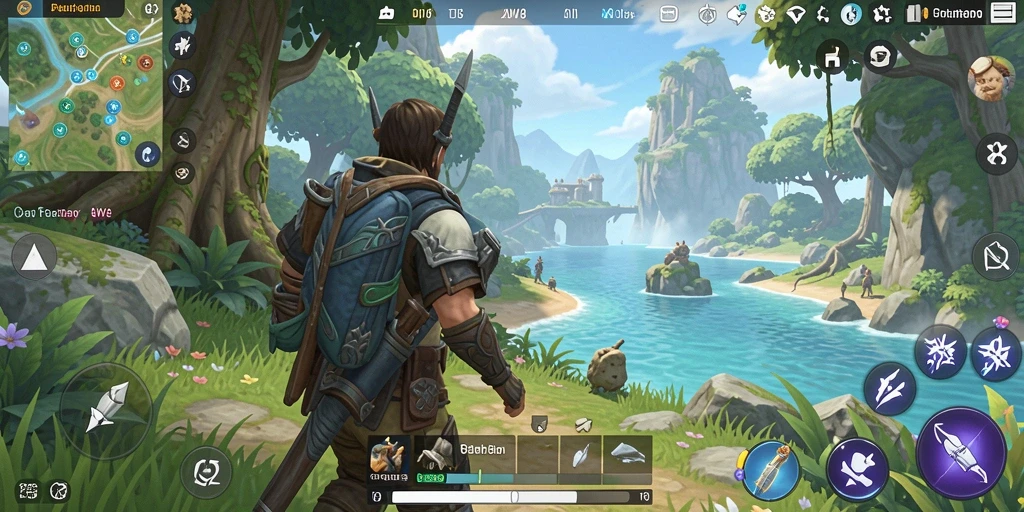 Gameplay menarik dalam dunia terbuka AW8 yang luas dan menawan.