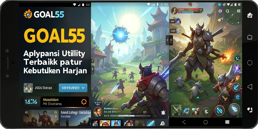 Tampilan antarmuka GOAL55 yang intuitif dan modern.