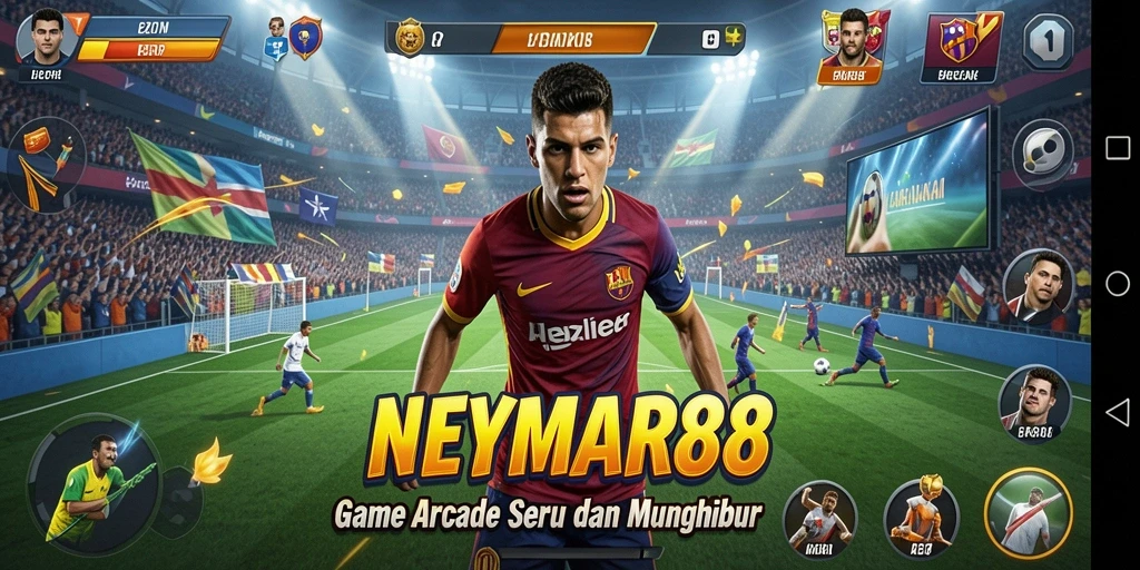 Tangkapan layar gameplay seru dari NEYMAR88 dengan aksi cepat.