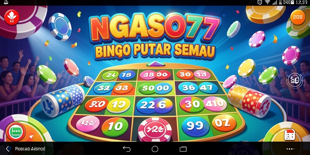 Gameplay seru dalam NGASO77 yang menampilkan permainan Bingo.
