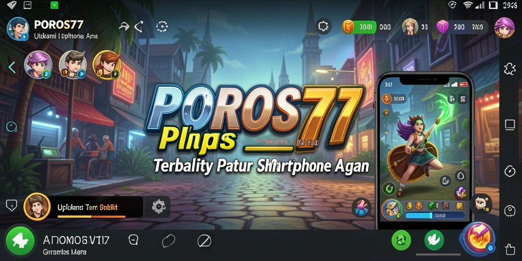 Tampilan antarmuka POROS77 yang sederhana dan efektif.