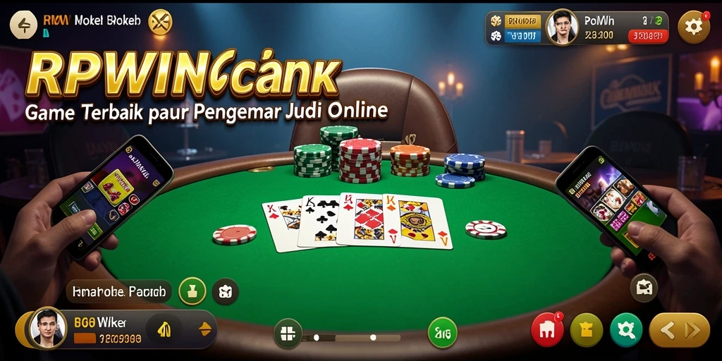 Tampilan gameplay seru Poker di RPWIN dengan aksi mendebarkan.