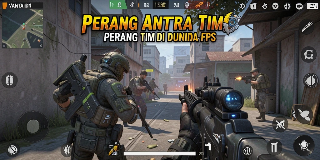 Gameplay VANTAIDN yang intens dan seru dalam pertempuran FPS.