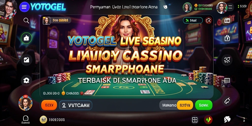 Tampilan gameplay Live Casino yang mengesankan dari YOTOGEL.